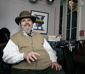 In this Friday, Feb. 2, 2007 file photo, chef Paul Prudhomme gestures during an interview at his French Quarter restaurant, K-Paul's Louisiana Kitchen, in New Orleans.