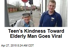 Teen's Kindness Toward Elderly Man Goes Viral