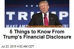 5 Things to Know From Trump's Financial Disclosure