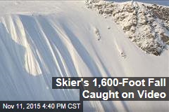 Skier's 1,600-Foot Fall Caught on Video