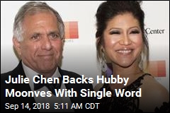 Moonves' Wife Uses New Signoff on CBS
